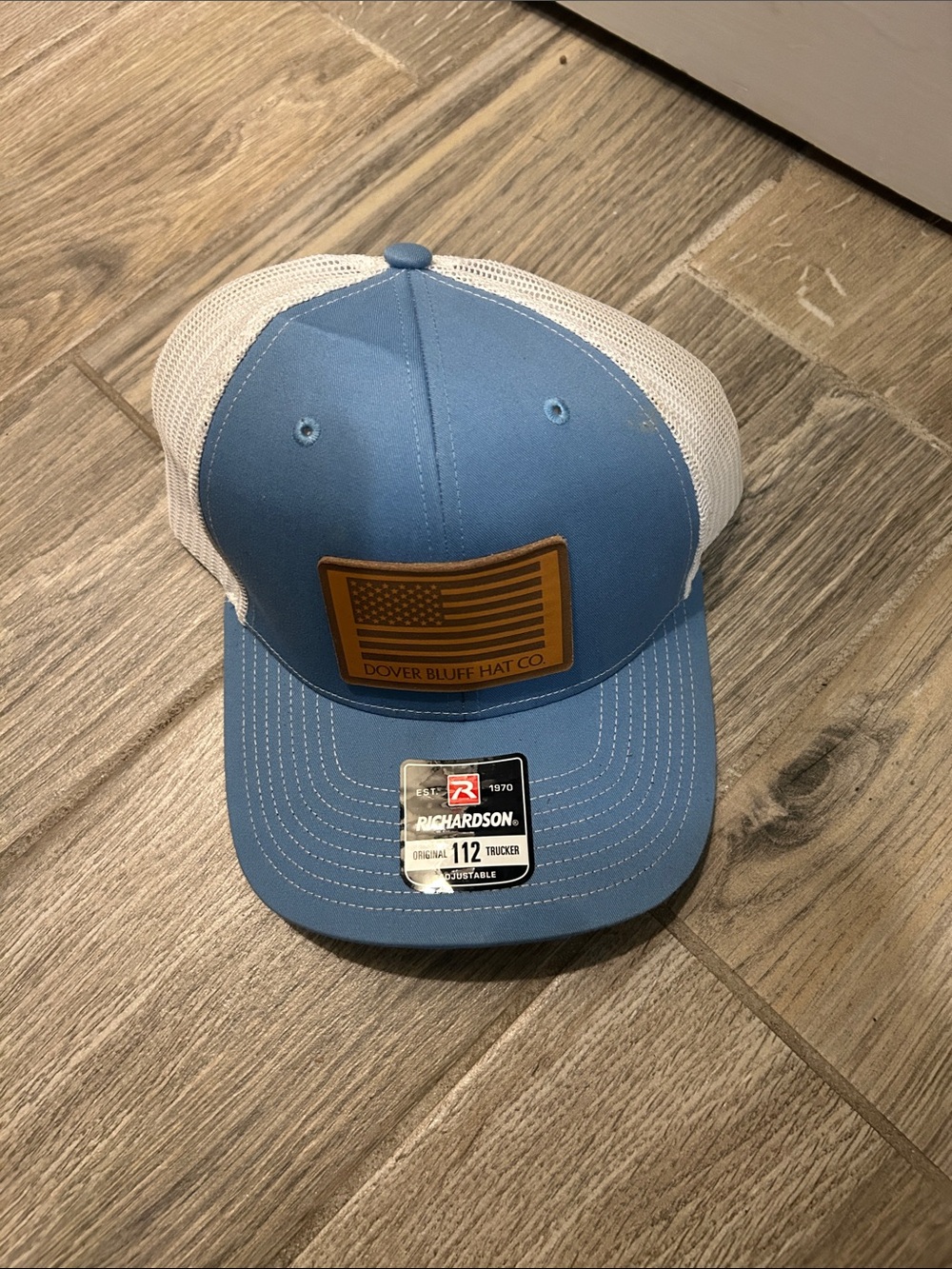 Dover Bluff Light Blue and White Trucker Hat by Richardson